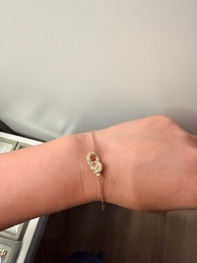 Swarovski Gold Crystal Twist Bracelet